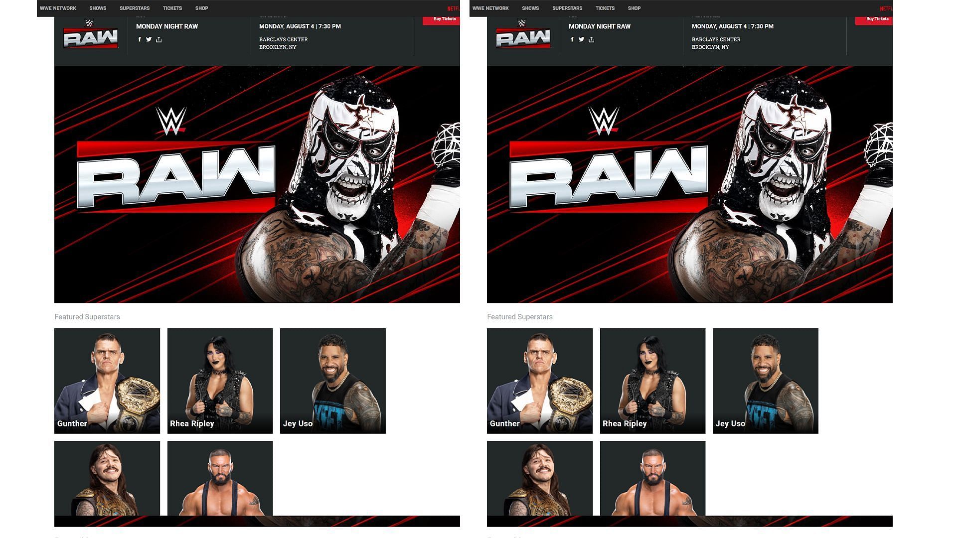 WWE Shows screenshot! (Credits: WWE.Com)